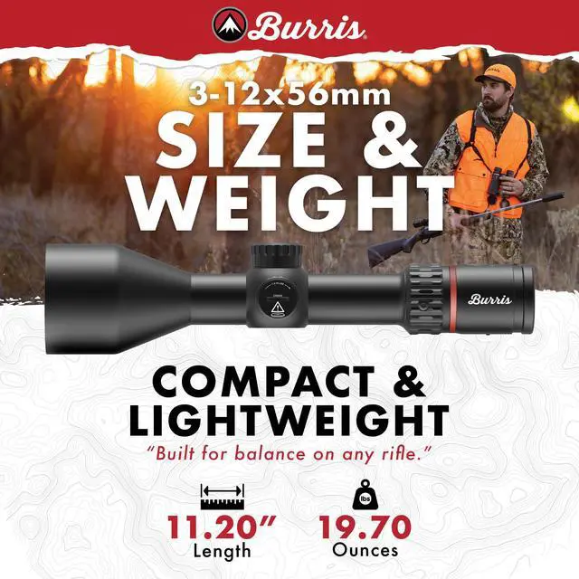 Alt view image 5 of 6 - Optics Fullfield 3-12x56mm Hunting RifleScopes, 30mm Tube, Rear Focal Plane, Waterproof, Shockproof, Forever
