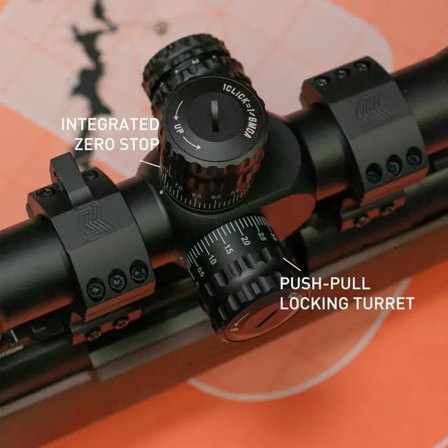 Alt view image 5 of 7 - Hornet II 6-24x50 FFP Rifle Scope | Includes Zero Stop, Scope Level, and Detachable Sunshade