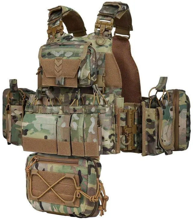Main image of Quick Release Tactical Outdoor Vest for Ment Adjustable Breathable Weighted Vest