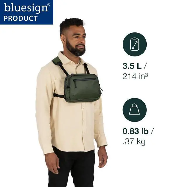Alt view image 2 of 7 - Archeon Commuter Chest Rig Bag, Scenic Valley