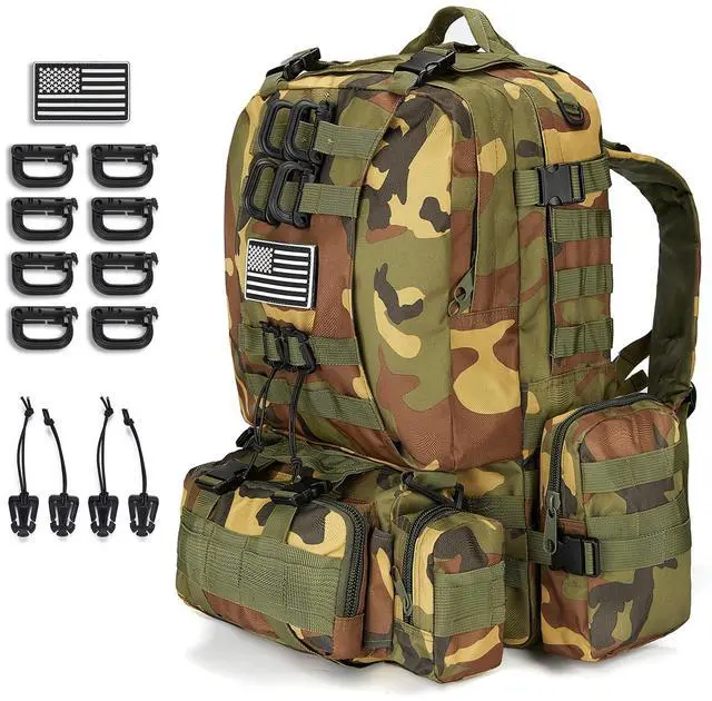 Main image of Large Military Tactical Backpack for Men, 40-50L Backpacks for Women, Bug out Bag Army 3 Days Assault Pack Bags Rucksack with Molle System