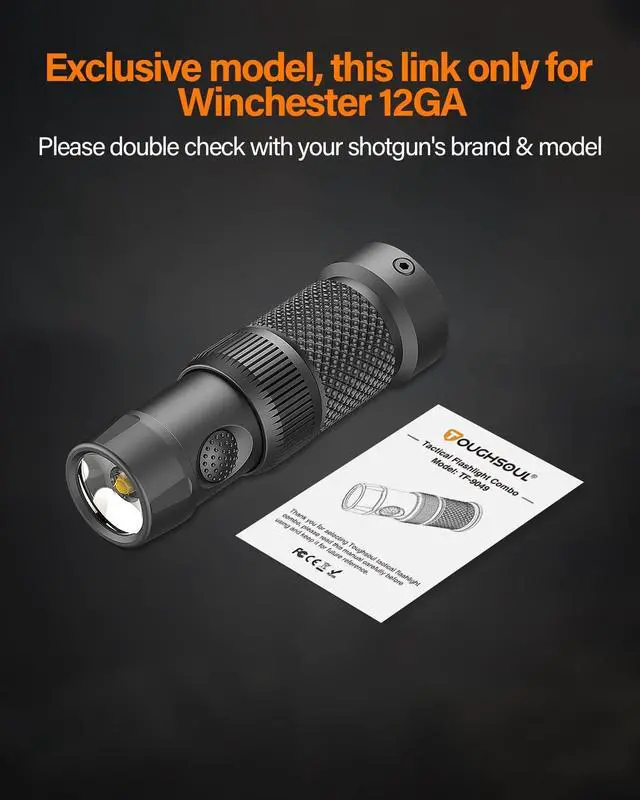 Alt view image 6 of 7 - Tactical Mag Tube Cap Flashlight for Winchester 12 Gauge | Strobe Function,500 Lumen Max