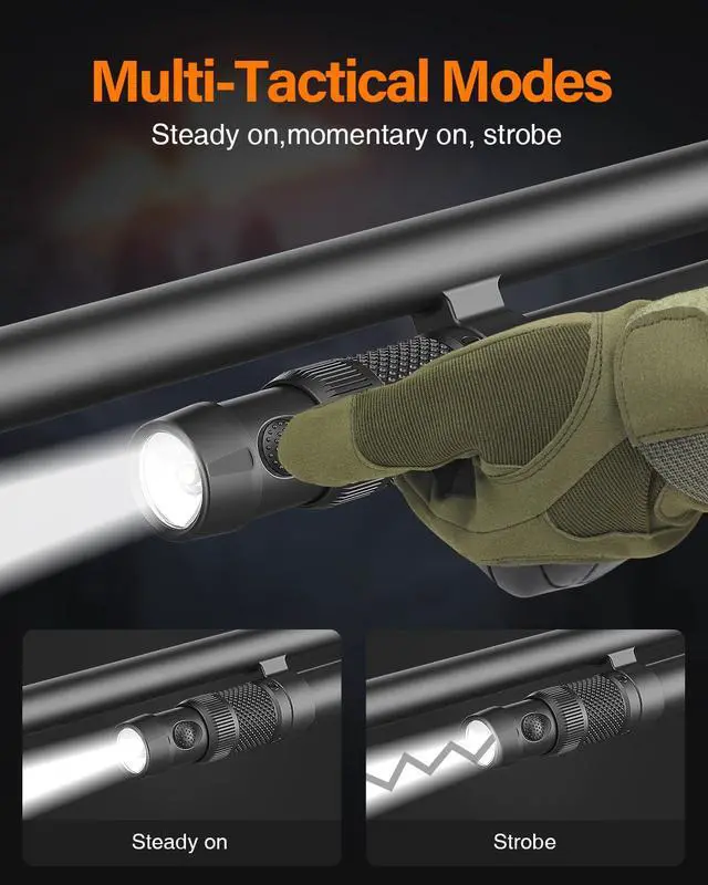 Alt view image 3 of 6 - Tactical Mag Tube Cap Flashlight 500 Lumen Max for Remington 870 | Strobe Function