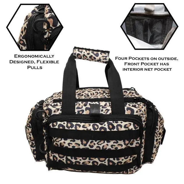 Alt view image 5 of 7 - Tactical Range Bag - Medium Size Range Bag for Shooting - Gun Case for Handguns, Ammo Storage, Tactical Backpack, Molle Webbing, Free Subdued USA Patch, Designed in the USA