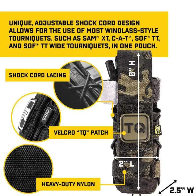Alt view image 2 of 6 - High Speed Gear - Tourniquet Taco, Police Gear & Military Gear, Medical MOLLE Pouch for Professionals