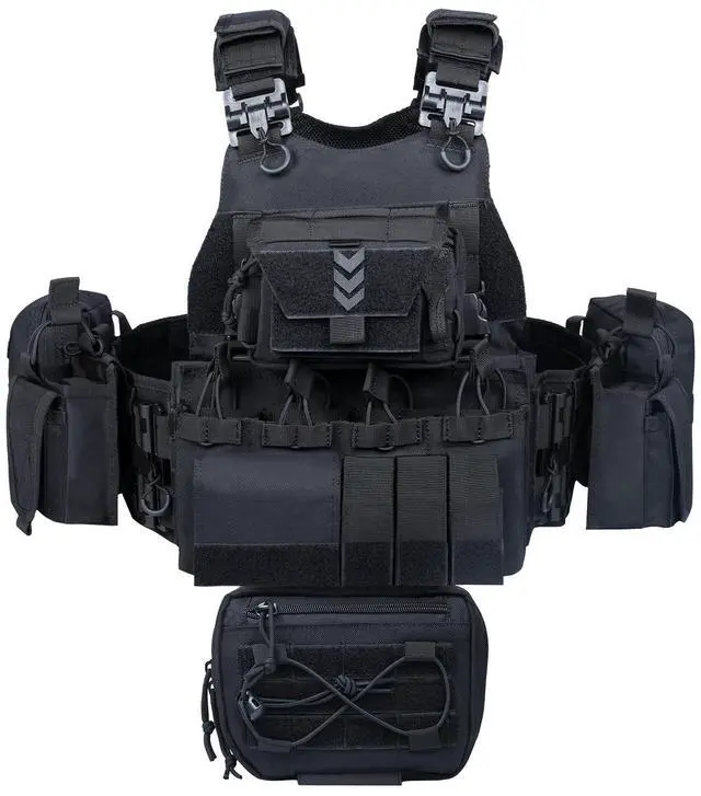 Main image of YAKEDA Outdoor Training Vest With PALS System MultiFunctional MOLLE Quick Release Vest- For Hiking, Camping Training
