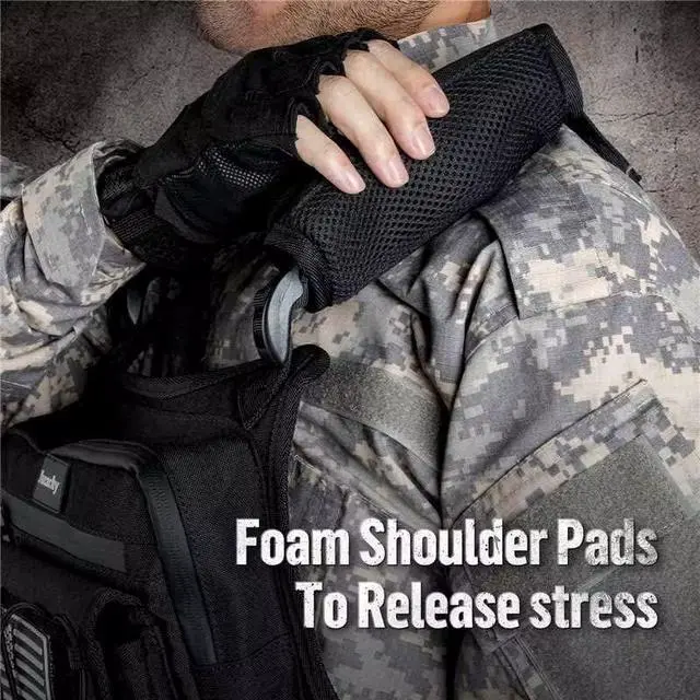 Alt view image 5 of 7 - Chest Bag For Men: Tactical Chest Vest Fits Most Pistols Chest Rig EDC Pouch Pack for Running,Hiking,Travel