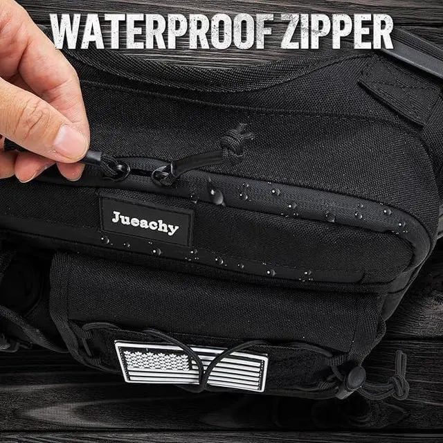 Alt view image 7 of 7 - Chest Bag For Men: Tactical Chest Vest Fits Most Pistols Chest Rig EDC Pouch Pack for Running,Hiking,Travel