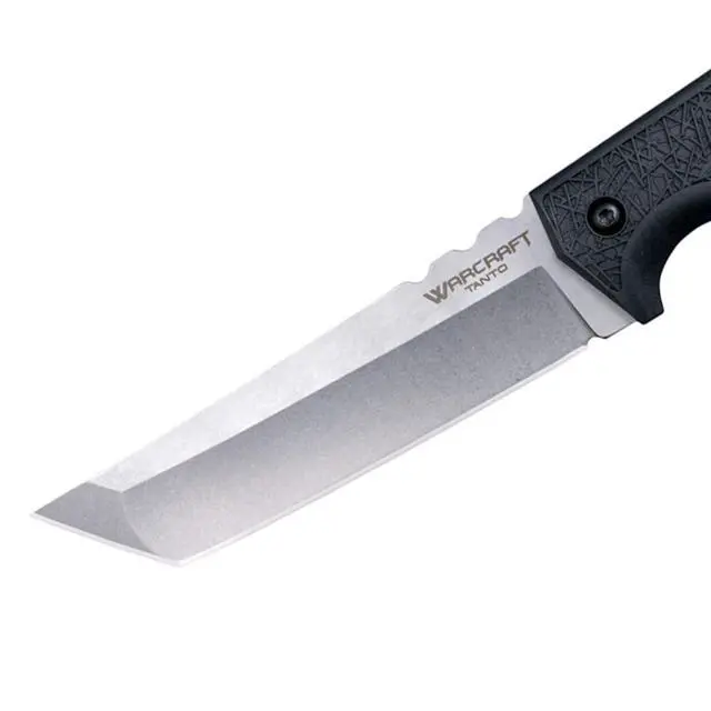 Alt view image 3 of 5 - Warcraft Tanto 4034SS Razor-Sharp Durable Blade GFN Handle Military Tactical Fixed Blade Knife w/Secure-Ex Sheath