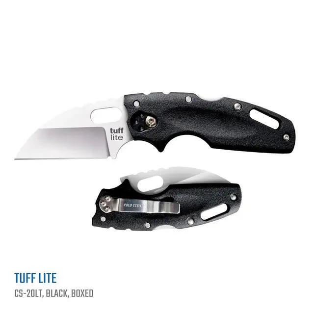 Alt view image 2 of 6 - Tuff Lite 2.5" AUS8A Sheepsfoot Razor-Sharp Plain Blade 3.5" Griv-Ex Handle Pocket Folding Knife