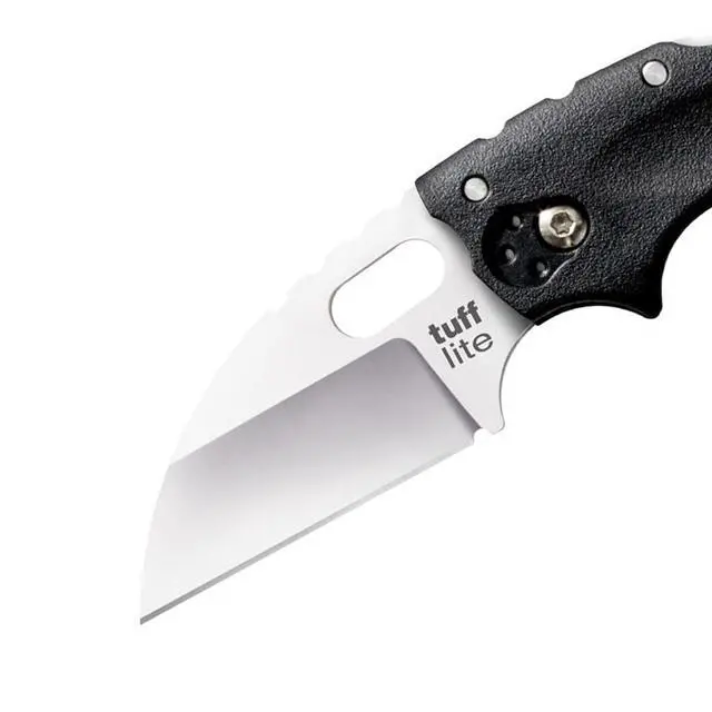 Alt view image 3 of 6 - Tuff Lite 2.5" AUS8A Sheepsfoot Razor-Sharp Plain Blade 3.5" Griv-Ex Handle Pocket Folding Knife