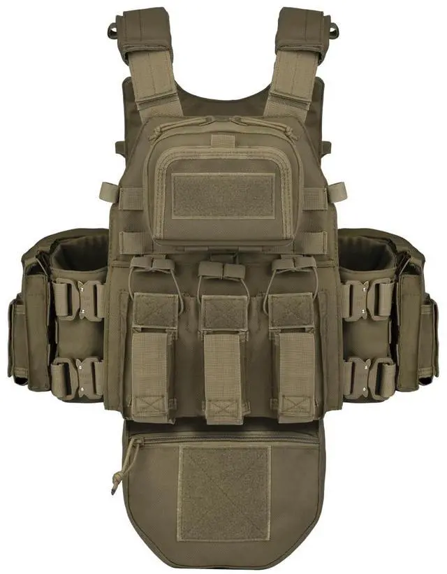 Main image of Great Tactical Outdoor Vest for Men Multifunctional Modular Molle Vest with Metal Buckles