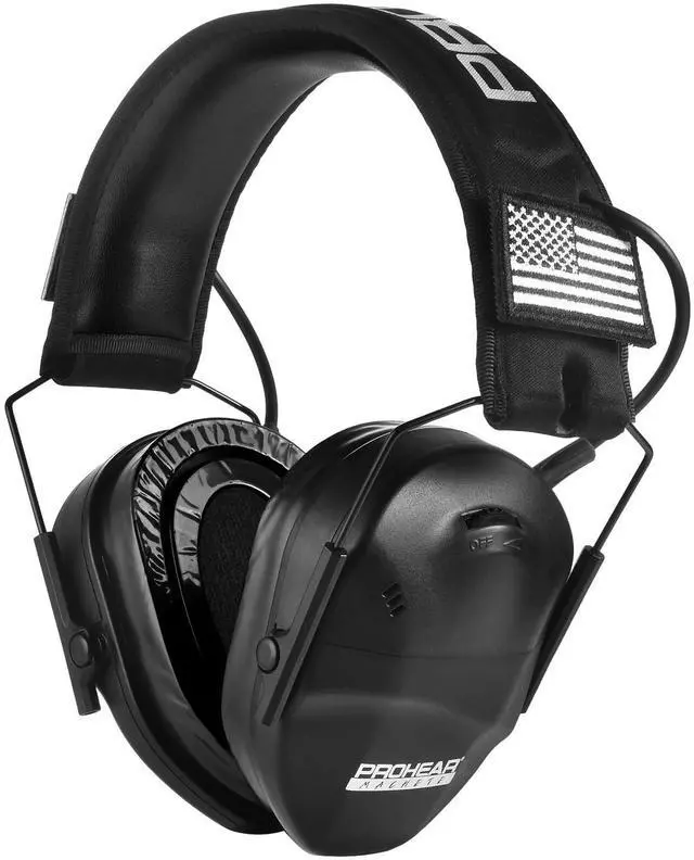 Main image of Youth Electronic Ear Protection 23dB NRR Slim Fit Gel Ear Pads Sound Amplification Noise Compression Compact Design Gun Range Shooting Hunting Tactical Use