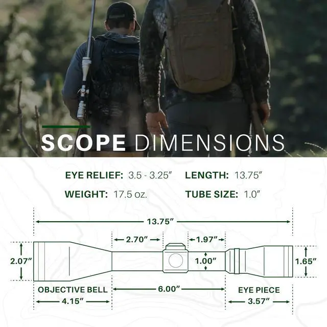 Alt view image 6 of 6 - (APV) All Purpose Hunting Rifle Scope, Short and Long Range Variability