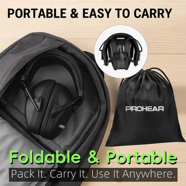 Alt view image 6 of 7 - Youth Electronic Ear Protection 23dB NRR Slim Fit Gel Ear Pads Sound Amplification Noise Compression Compact Design Gun Range Shooting Hunting Tactical Use