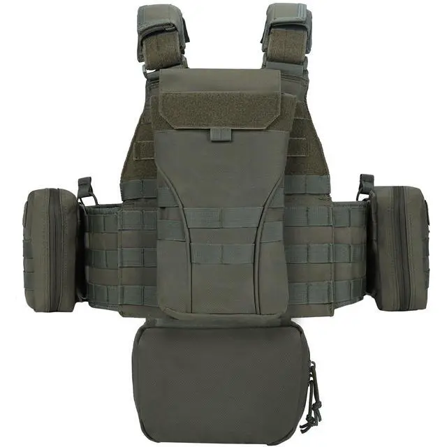 Alt view image 3 of 6 - YAKEDA Outdoor Training Vest With PALS System MultiFunctional MOLLE Quick Release Vest- For Hiking, Camping Training