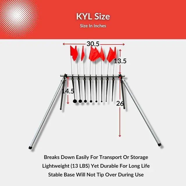 Alt view image 3 of 5 - KYL Know Your Limits AR500 Target | Vet Made in USA | 22lr - Airgun Rimfire Spinning