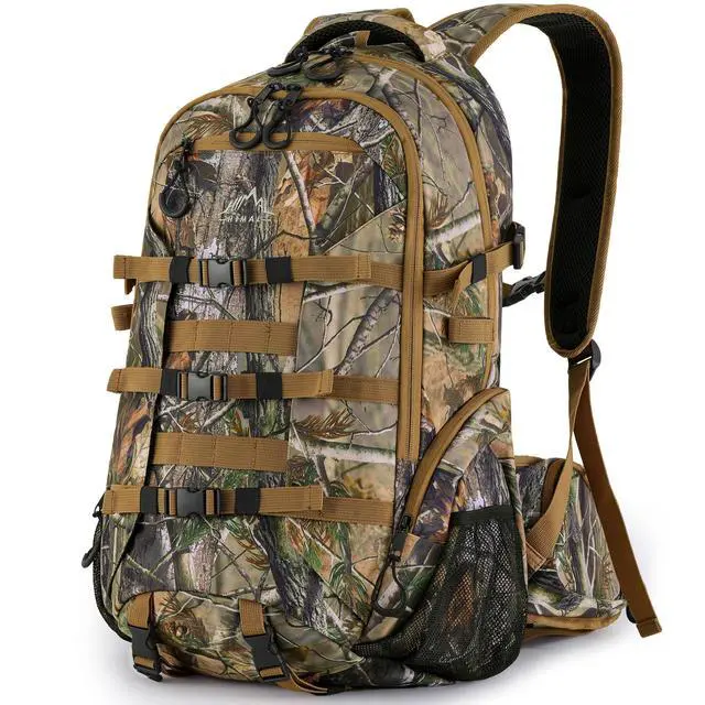 Alt view image 6 of 7 - Hunting Backpack,35L Camo Daypack for Deer Bowhunting | Waterproof,600D Fabric,Hunting Gear,Rain Cover,Large CapacityHunting Day Pack