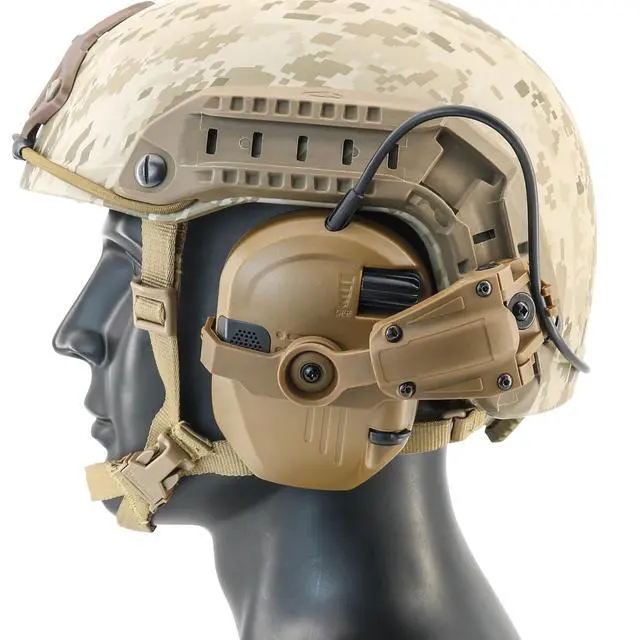 Alt view image 6 of 6 - ARC Rail Adapter for Fast Series Helmets Compatible with Walker's Razor Earmuffs