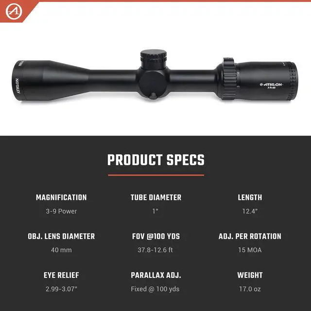 Alt view image 3 of 7 - Neos 3-9x40 Second Focal Plane Riflescopes