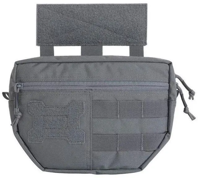 Main image of Tactical Drop Dump Pouch Molle Tool Pouch with Hook & Loop Carrying Kit Bag for Tactical Vest Chest Rig