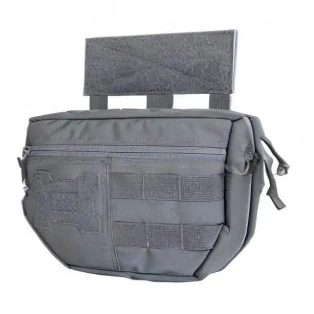 Alt view image 7 of 7 - Tactical Drop Dump Pouch Molle Tool Pouch with Hook & Loop Carrying Kit Bag for Tactical Vest Chest Rig