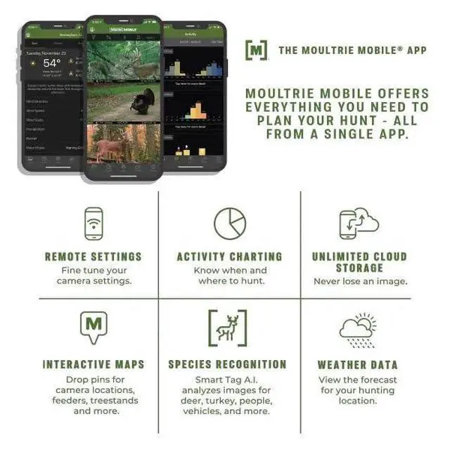Alt view image 6 of 7 - Edge Pro Cellular Trail Camera - Auto Connect, Nationwide Coverage, False Trigger Elimination Tech,1080p Video with HD Audio, 100ft Detection Range