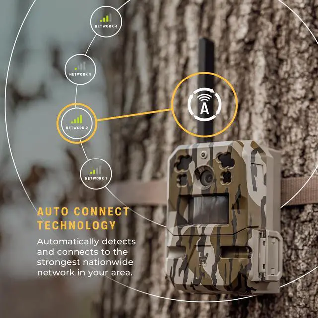 Alt view image 3 of 7 - Edge Pro Cellular Trail Camera - Auto Connect, Nationwide Coverage, False Trigger Elimination Tech,1080p Video with HD Audio, 100ft Detection Range