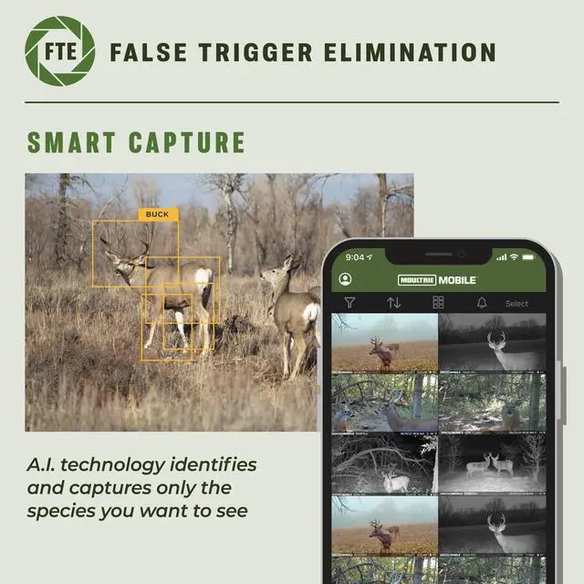 Alt view image 4 of 7 - Edge Pro Cellular Trail Camera - Auto Connect, Nationwide Coverage, False Trigger Elimination Tech,1080p Video with HD Audio, 100ft Detection Range