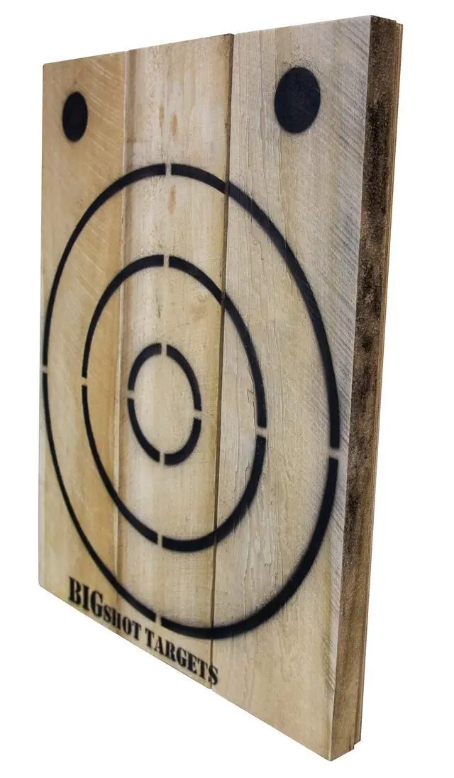 Alt view image 4 of 7 - Pro Heavy Duty Wooden Axe Throwing Target - Professional Grade 2" Lumber Construction with Bottle Opener & Hanging Hardware - Official Size Backyard Axe Hatchet Knife Target - 35.5" x 28.75"