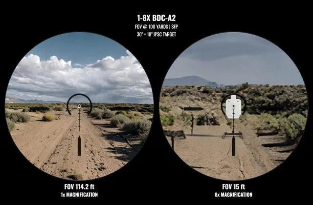 Alt view image 3 of 7 - Banshee ED 1-8x24 LPVO Rifle Scope with Offset Scope Mount