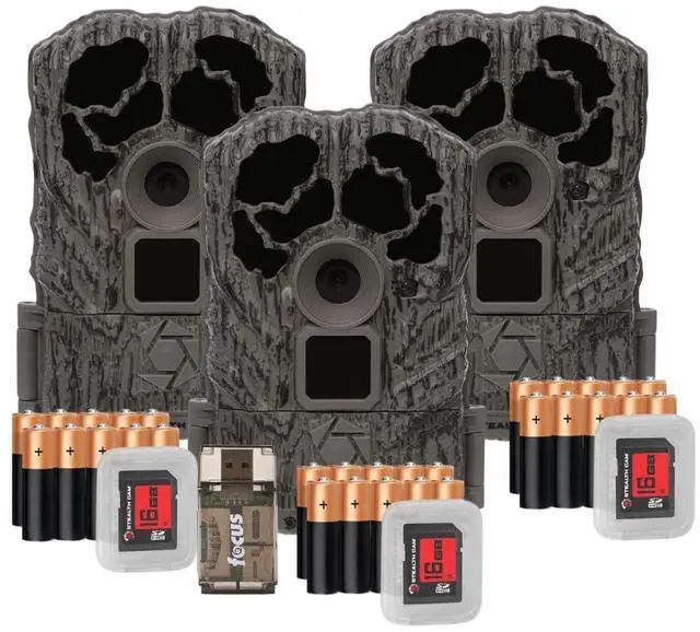 Main image of Browtine 16MP Trail Camera, 60ft Ir (3 Pack) | Browtine Stc-Bt16: 16MP, 640×360 Video, 60 Ft Ir, 0.7 Second Trigger, 1-3 Shot Burst, SD Up to 32GB, 8×aa, Card Reader