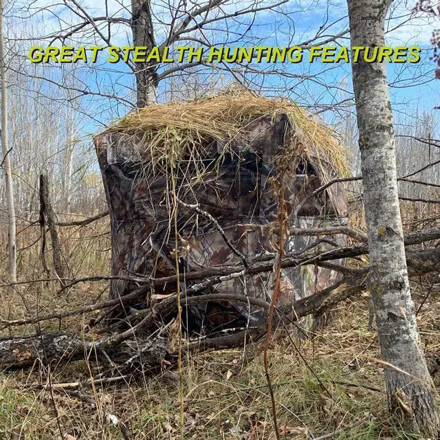 Alt view image 6 of 7 - SPUR Collector 3 Person Hunting Blind, Portable Ground Blind with Silent Windows, Portable Durable Hunting Tent for Deer & Turkey Hunting