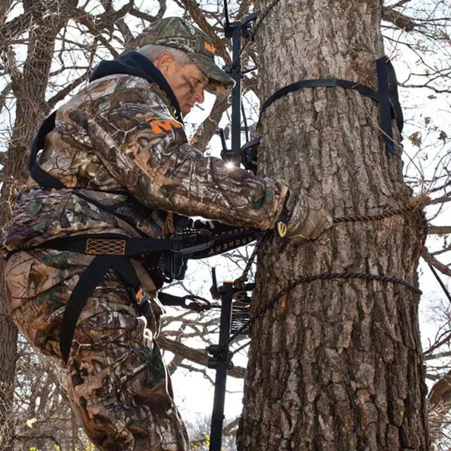 Alt view image 2 of 7 - HUNDERBAY Hunting Safety Linemans Rope 8ft/30ft, Rope-Style Tree Strap for Tree-Stand Hunting and Climbing