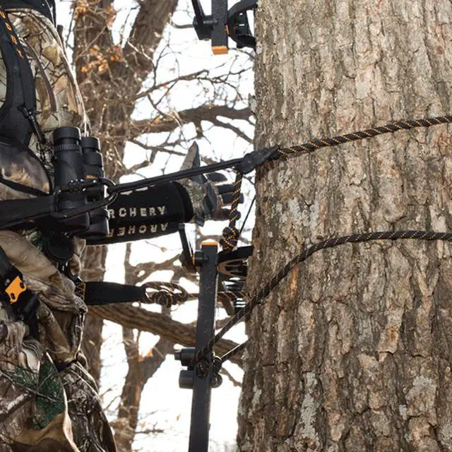 Alt view image 3 of 7 - HUNDERBAY Hunting Safety Linemans Rope 8ft/30ft, Rope-Style Tree Strap for Tree-Stand Hunting and Climbing