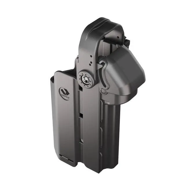 Alt view image 6 of 7 - T40 M&P 2.0 Light-Bearing Holster, Level 2 & 3 Security OWB Tactical Holster Compatible with Smith & Wesson M&P 2.0, Fits Most Pistol Lights, Optics-Ready, Adjustable