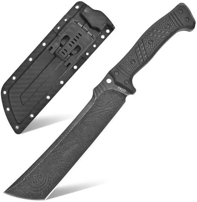 Main image of GTK1 Fixed Blade Knife DC53 Steel Blade Nylon Fiberglass Handle Full Tang EDC Tool Knifes for Outdoor Camping Survival Adventure Bushcraft(Pattern blade)