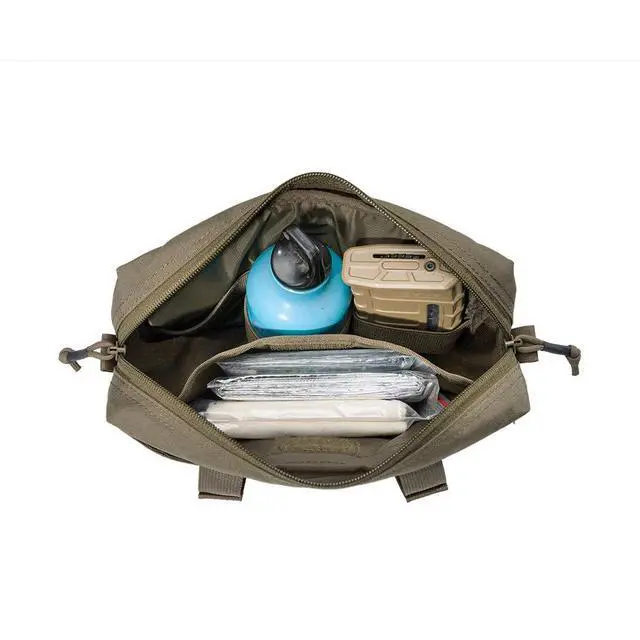 Alt view image 6 of 7 - Tactical Drop Dump Pouch Molle Tool Pouch with Hook & Loop Carrying Kit Bag for Tactical Vest Chest Rig