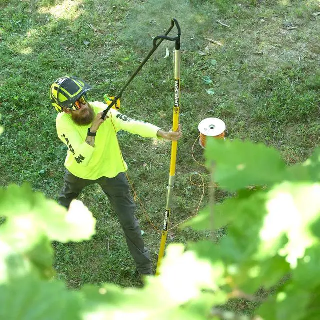 Alt view image 3 of 7 - FG-BS-KIT Big Shot Line Launcher Kit Includes Big Shot Head, 4 FG Base Pole & 4 FG Extension Pole High-Accuracy Tree Trimming & Line Placement