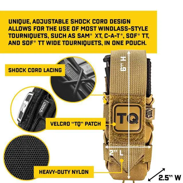 Alt view image 2 of 6 - High Speed Gear - Tourniquet Taco, Police Gear & Military Gear, Medical MOLLE Pouch for Professionals