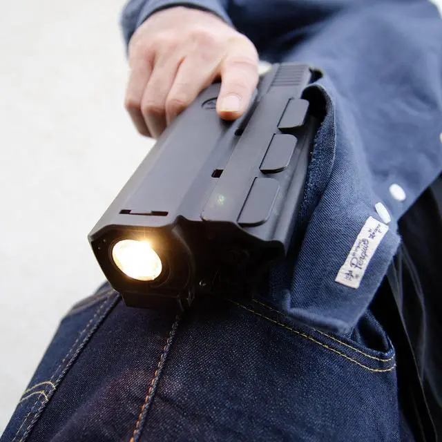Alt view image 4 of 7 - Light Bearing Holster for Sig P320, P226, P229, SP2022 and SP2340 Compatible with Streamlight TLR-2 and SureFire X400