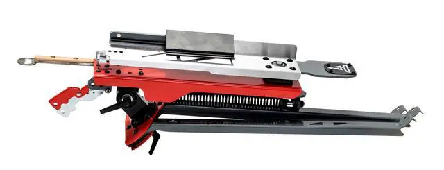Alt view image 2 of 5 - Outdoors Clay Thrower XT210 Collapsible Sporting Clay Target Thrower - Pigeon Thrower - Skeet and Trap Thrower, Red and Gray, Carry Bag Included