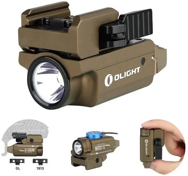 Main image of PL-Mini 2 Compact Weaponlight for GL and 1913 Picatinny Rails | 600 Lumens Tactical Flashlight with Magnetic USB Rechargeable Built-in Battery and Adjustable Rail Mount