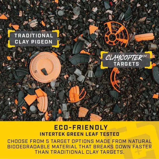 Alt view image 4 of 6 - ClayCopter Target Discs 90mm-110mm 200 Pack, Biodegradable, Lightweight Clay Pigeon, for ClayCopter Launchers, Target Shooting, Range, and Hunting