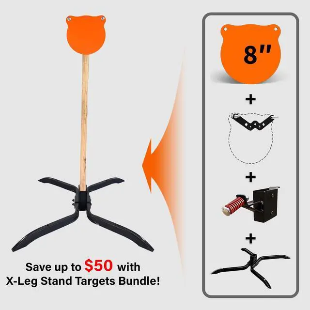 Alt view image 2 of 6 - Target Stand System - AR500 Steel Target with 2x4 Mount Kit
