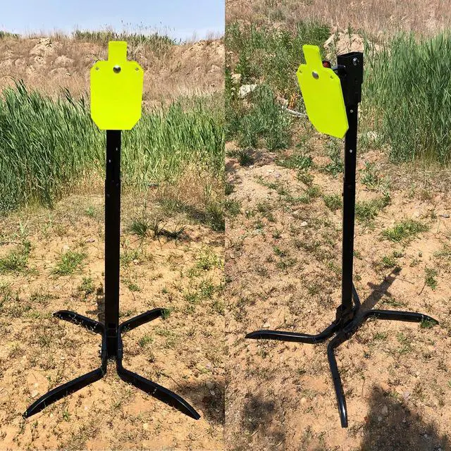 Alt view image 7 of 7 - Target Stand System 3/8" Thick Shooting Target Kit Combination AR500 Steel Shooting Target with Height Adjustable Stand Mount for Outdoor Range and Shooting Practice