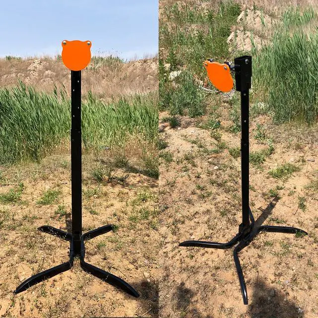 Alt view image 7 of 7 - Target Stand System 3/8" Thick Shooting Target Kit Combination AR500 Steel Shooting Target with Height Adjustable Stand Mount for Outdoor Range and Shooting Practice
