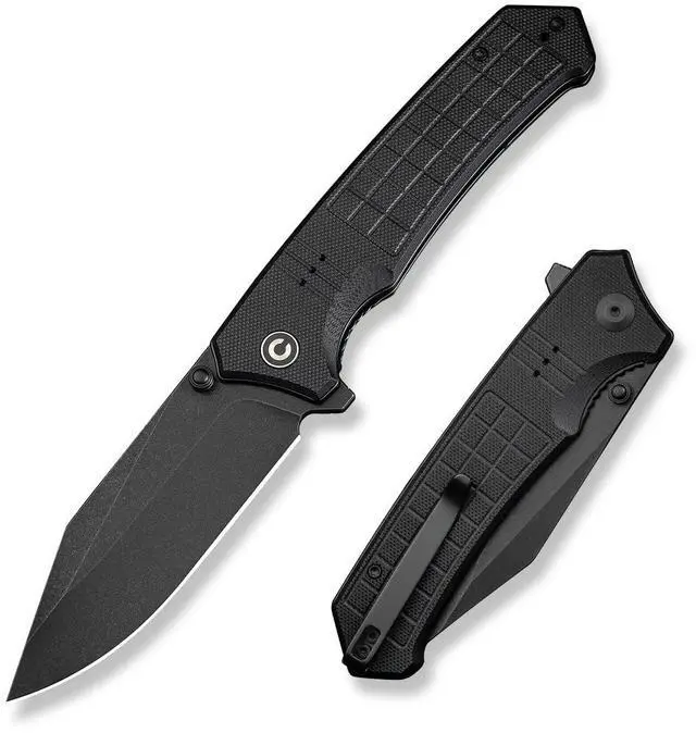Main image of Tacticorix Pocket Knife for Men Women, EDC Flipper Folding Knife with 3.7" Nitro-V Blade G10 Handle for Camping Hunting C23055-1 (Black)