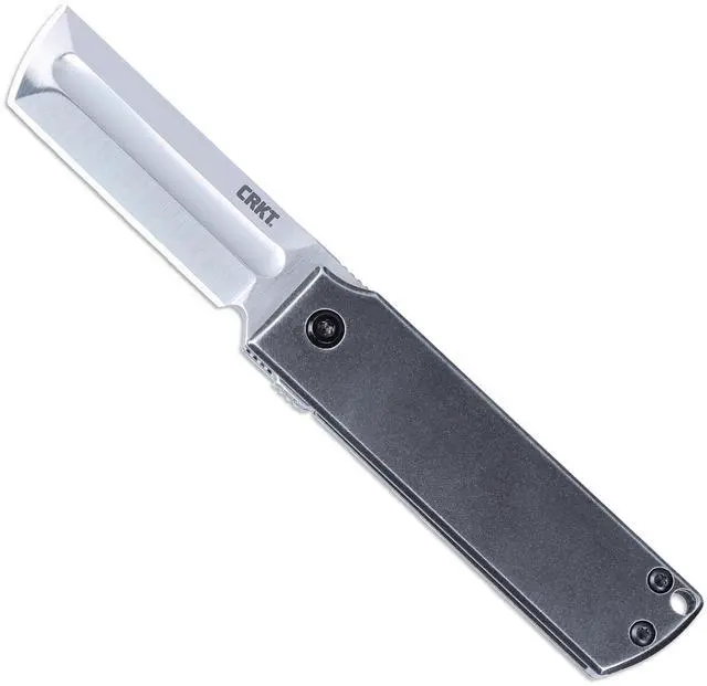 Main image of MinimalX Everyday Carry Folding Knife: Razor Style with 12C27 Steel Blade, Stainless Steel Handle, 5915