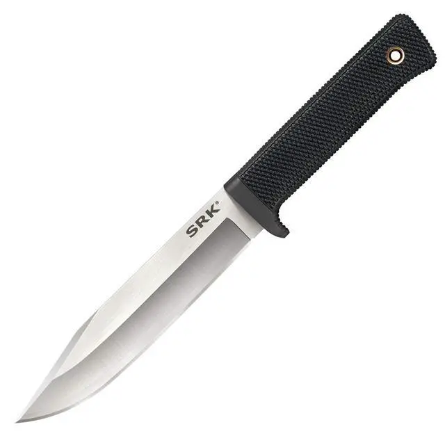 Alt view image 4 of 5 - SRK 6" VG-10 San Mai Clip Point Razor-Sharp Blade 4.75" Kray-Ex Handle Tactical Fixed Blade Knife w/Secure-Ex Sheath | 4.75 Kray-Ex Handle, Secure-Ex Sheath, 10.75 Overall, 5mm Thick, 8.1 Oz
